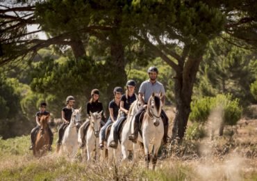 Horseback Riding by the mountains in Melides with wine tasting and lunch, Portugal.