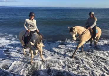 Horseback Riding in the sunset of Del Pozo Beach, Lanzarote