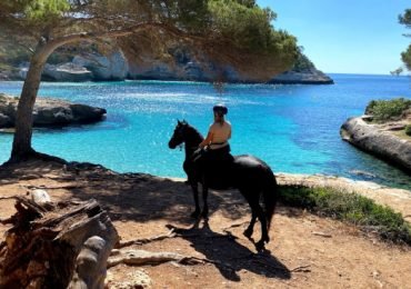 Horseback Riding in Cala Mitjana, Menorca.