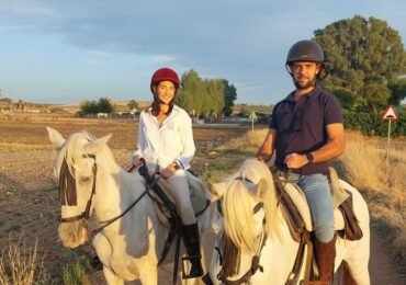 Horseback Riding by the countryside